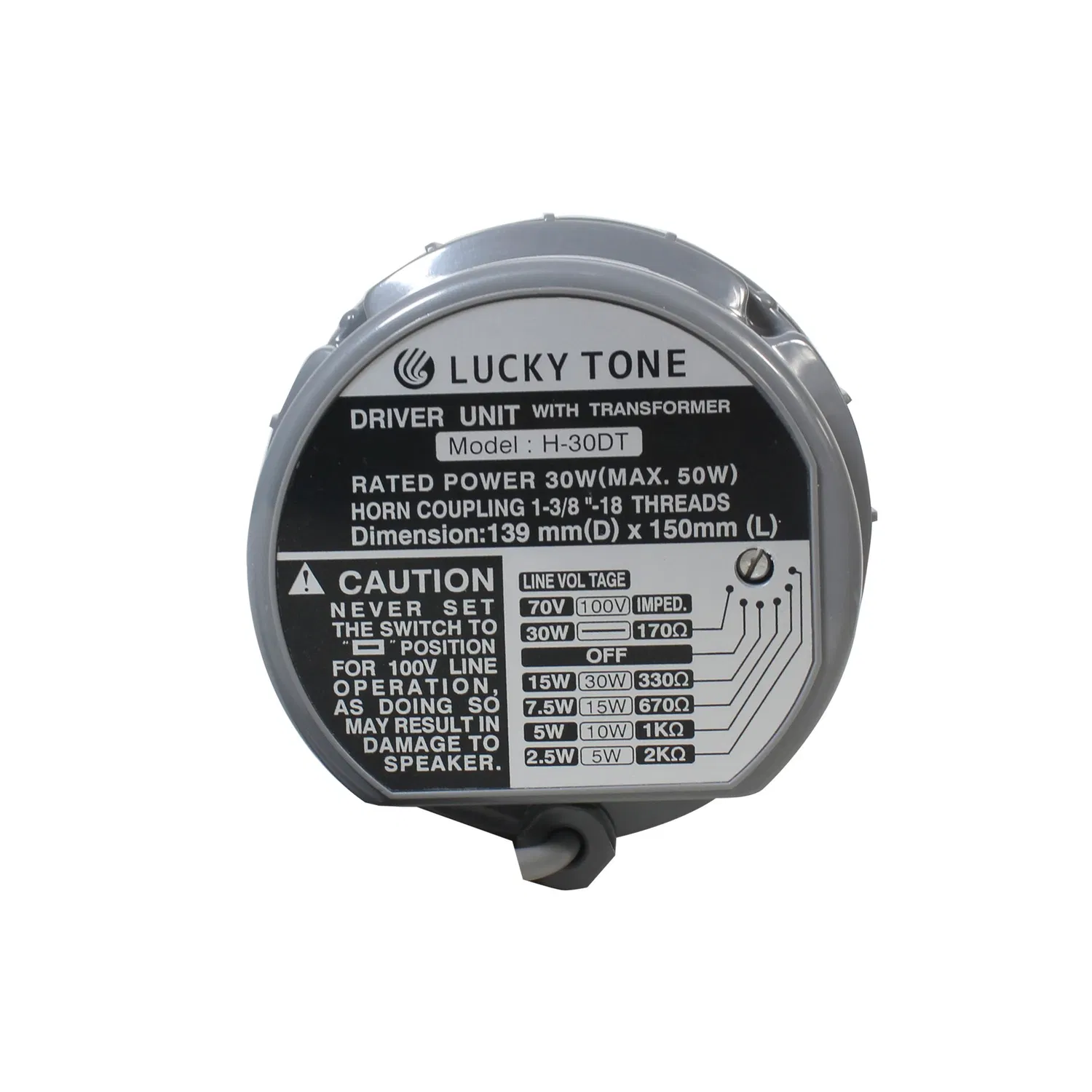 Sistema PA 30 W Unidade de driver de plástico à prova d'água para alto-falante com parafuso de aço inoxidável para uso externo