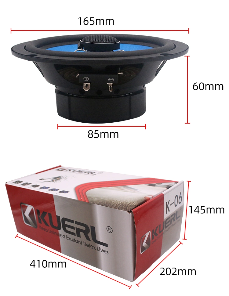 Top Quality Full Range Car Speaker System Midrange Speaker Powerful Coaxial Car Speaker