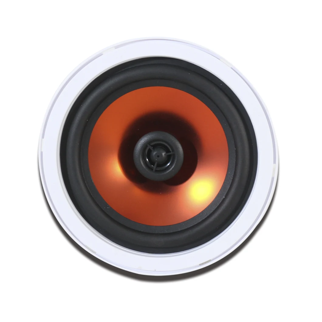 New Product 60W 2 Way OEM 6 Inch 8 Ohm Ceiling Speaker for in Wall Inceiling Audio Speakers with Colorful Poly Woofer and HiFi Sound