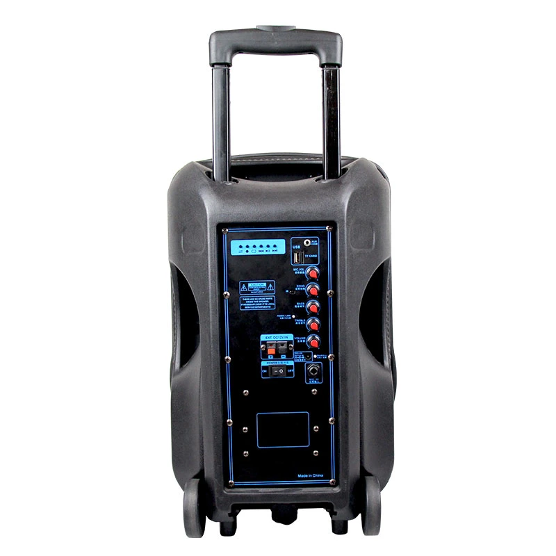 Professional Wheels Portable Party Speaker 12 Inch Big Portable Trolley Super Man Speaker