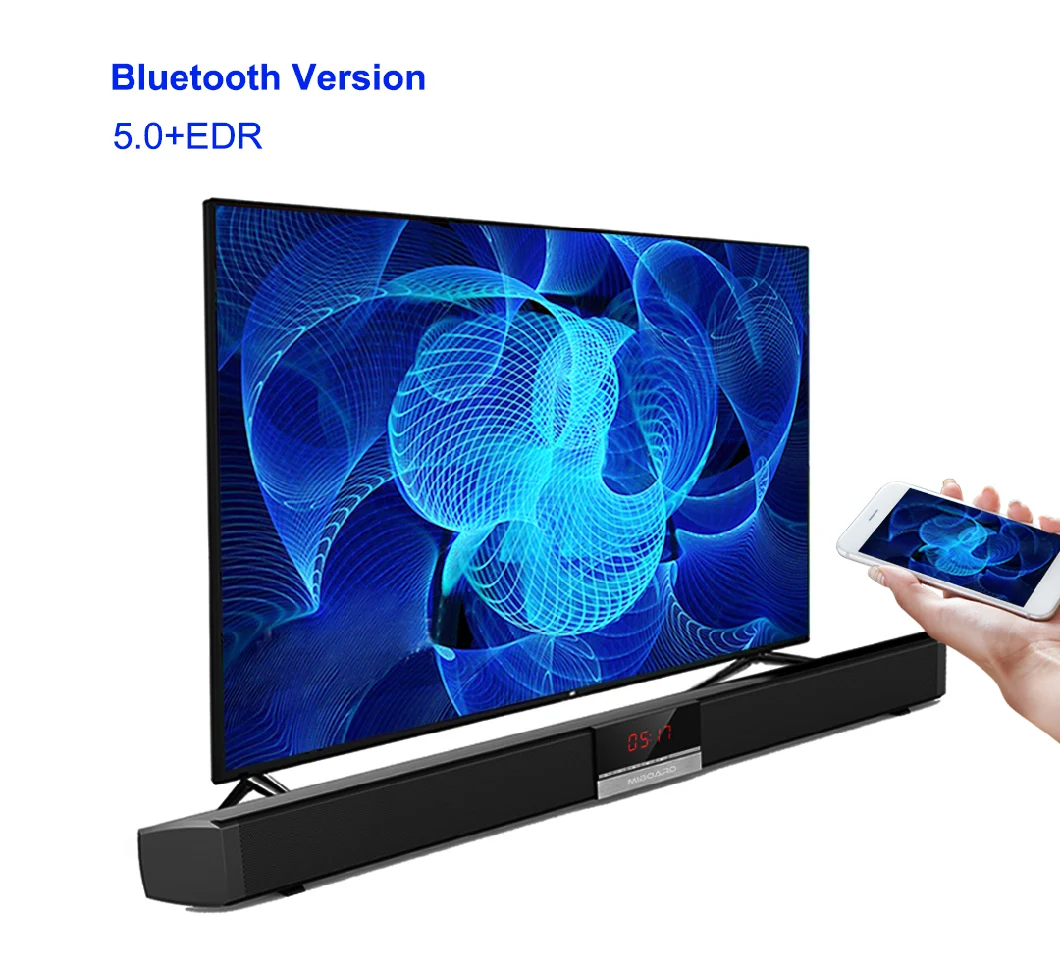 Miboard New Arrival Detachable Speaker RGB TV/Computer Multimedia 2.0 Channel Bluetooth Version 5.0+EDR Stereo Speaker with 1-Way Coaxial (PCM) Signal Input