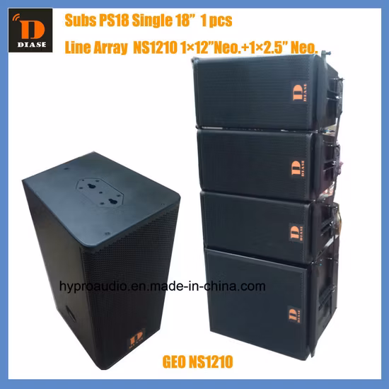 Alto-falante profissional de matriz coaxial remota individual de 10 polegadas para ambientes internos ou externos
